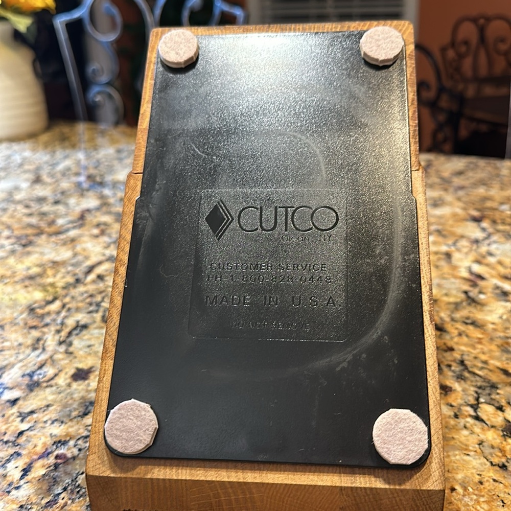 CUTCO ❤️ HOMEMAKER +8 BlOCK IN HONEY FINISH.( knives not included) - Picture 7 of 8